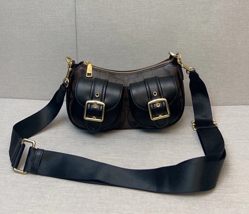 Bolso de hombro para mujer CP114 Denim Ashton Baguette Signature Foto 3 de 4