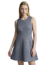 Banana Republic Sleeveless Shimmery A-Line Dress Slate Gray Size 6 P2P 16”