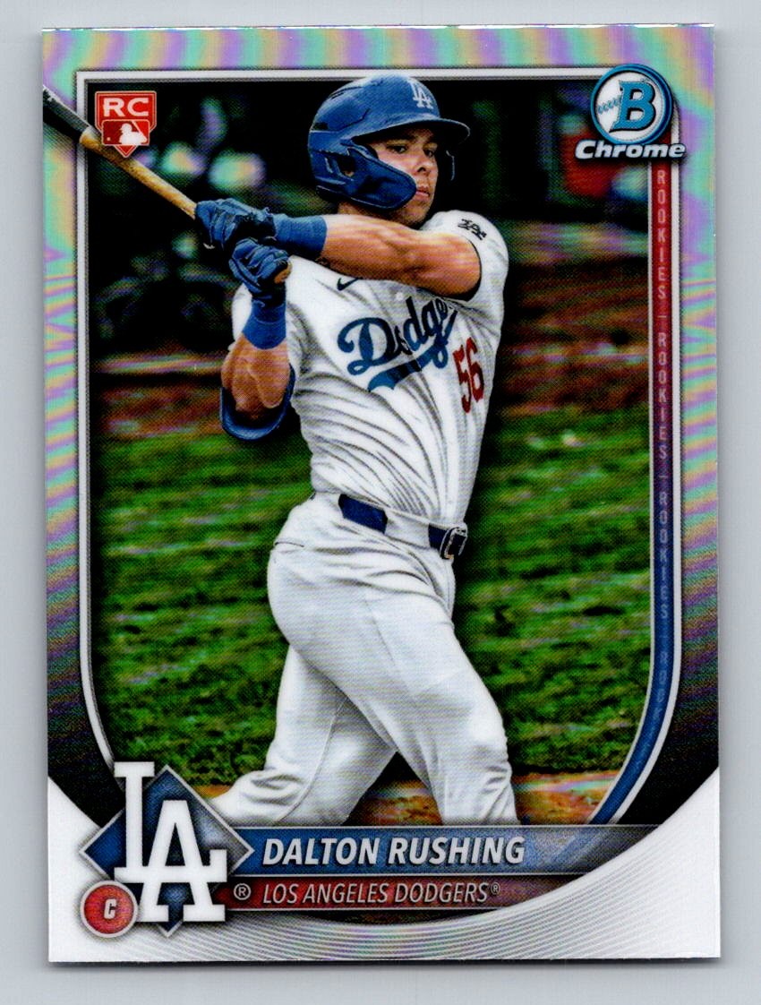 2025 Bowman Chrome #100b Dalton Rushing Silver