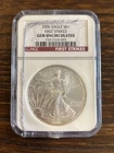 2006 $1 American Silver Eagle 1 oz .999 Fine Silver NGC Gem Unc. First Strike