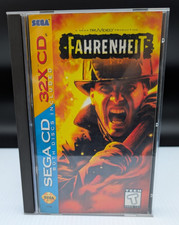 Fahrenheit (Sega 32X, 1995) Sega CD CIB Complete 2 Discs W/ Manual + Reg Card