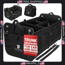 Car Trunk Organizer Suv Truck Cargo Storage Heavy Duty Oxford Polyester Black Car Trunk Organizer Suv Truck Cargo Storage Heavy Duty Oxford Polyester Black