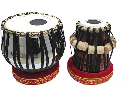 Indian Traditional Concert Stainless Drum Tabla Set Steel Bayan