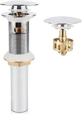 Pop Up Sink Drain with Overflow, Bathroom Faucet Vessel Vanity Sink Drain with