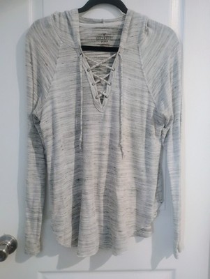 American Eagle Plush Gray Long Sleeve Size L