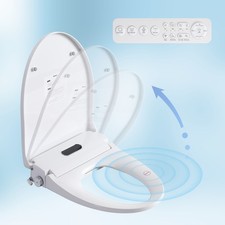 Smart Bidet Toilet Seat Heated With Remote Auto Openclose Night Light