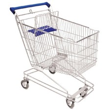 Carrello spesa per supermercati self-service imbottigliabile 125 litri filo meta