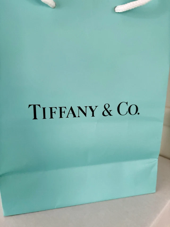 Tiffany & Co Authentic Empty Paper Gift Shopping Bag Size 8”x10"x4” VG Classic - Image 2 of 4