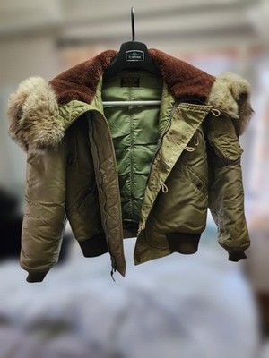 【希少】Buzz Rickson's N-2B フライトジャケット Buzz Rickson's N-2B Flight Jacket Men's Green Size L Sun Faded #FD