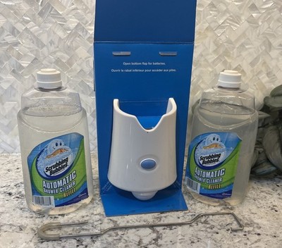 NEW OLD STOCK Scrubbing Bubbles Automatic Shower Cleaner Kit w/ 2 Refills READ