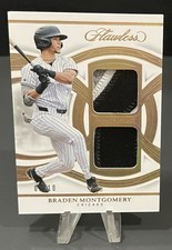 2025 Flawless Baseball Braden Montgomery #DPP-BM Dual Prospect Patches Gold /10