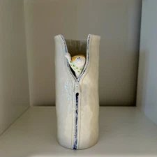 Fitz And Floyd Zipper Whimsical Vase Ceramic Hand Painted 1975 - Free Shipping