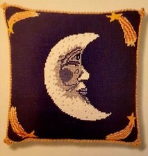 Ehrman LUNA von NEIL McCALLUM Mond Stern Wandteppich Nadelspitze SELTEN VINTAGE SET