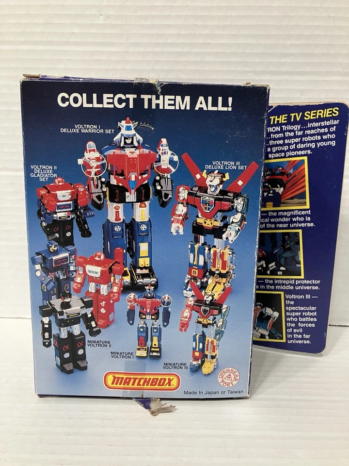 Voltron I Vehicle Team Miniature warrior w Box 1984 Matchbox Dairugger - Image 4 of 4