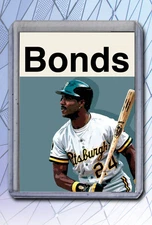 Barry Bonds Artist Signed Baseball Art Card 3/10