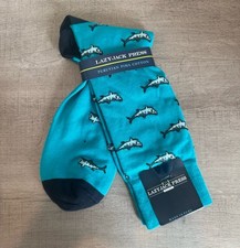 Lazy Jack Press NWT | Mens Shark Week high socks | One Size