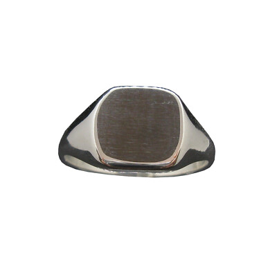Individuell graviert Sterling Silber Siegelring Herren Ring schlicht massiv echt gestempelt 925