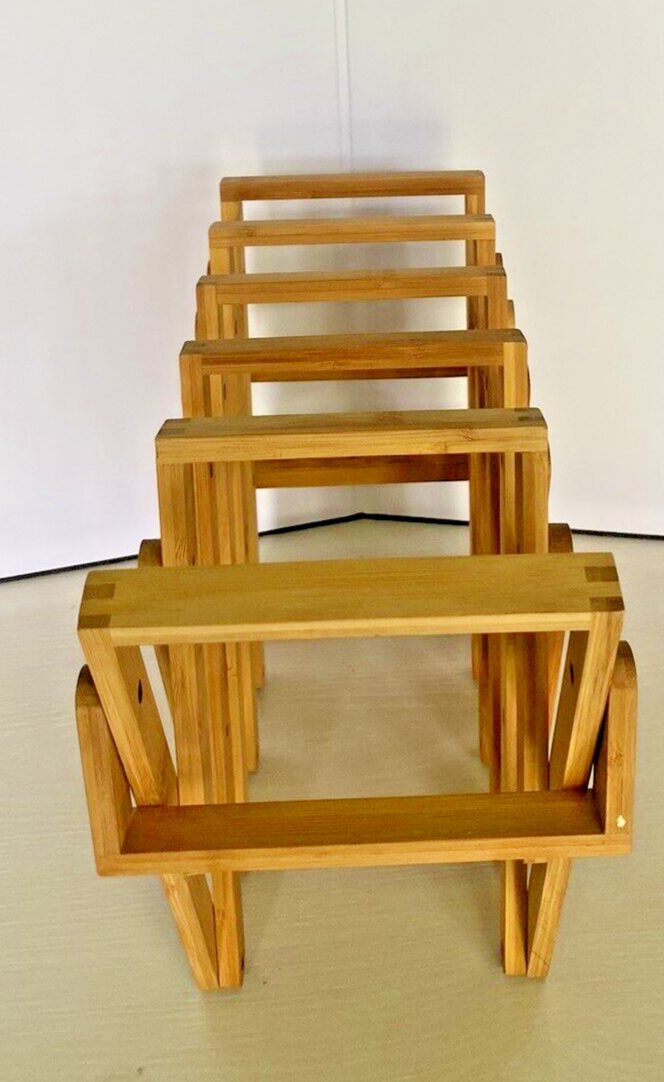 Tabletop Plate Rack Wooden Accordion Fold Holds up to Five Plates. eBay