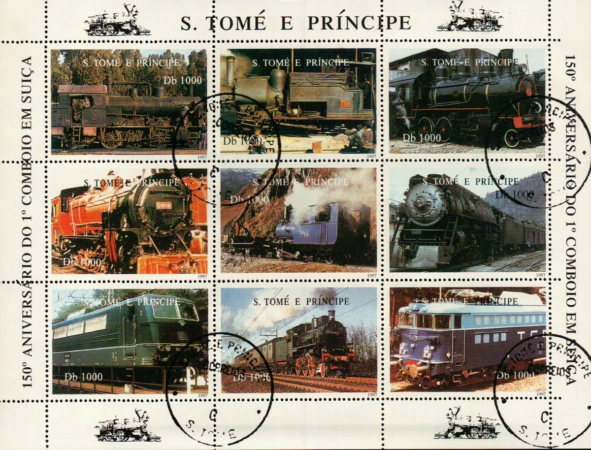 100 Francobolli Diversi Ferrovie E Funicolari | Prophila Collection | Per Collezionisti Di Treni - 3