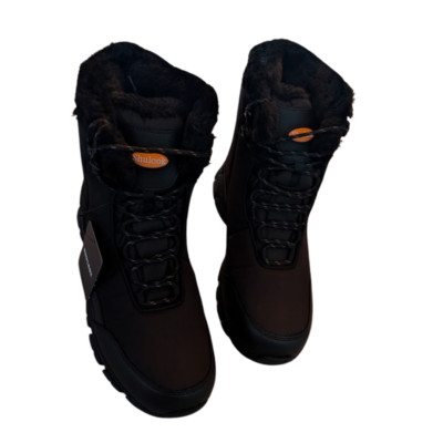 SHULOOK Winterstiefel Herren Schwarz - Wasserdicht und Gefüttert (Größe 45 EU)