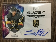 Shea Theodore 2019-20 SPx Super Scripts Auto C'D SS-ST