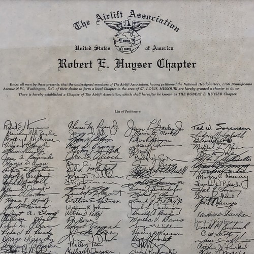 The Airlift Association General ROBERT E. HUYSER Chapter Petitioner List 1981 - Picture 6 of 9