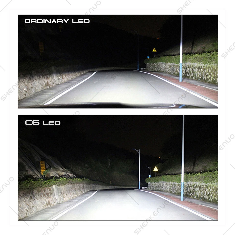 For Chevy Cobalt 2005-2010 COB LED Headlight Kit 9007 6000K High/Low Beam Bulbs - Image 2 of 4