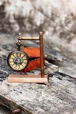 Clock Desk Tabletop Vintage Table Top Decorative Antique Collectible Vintage Gif