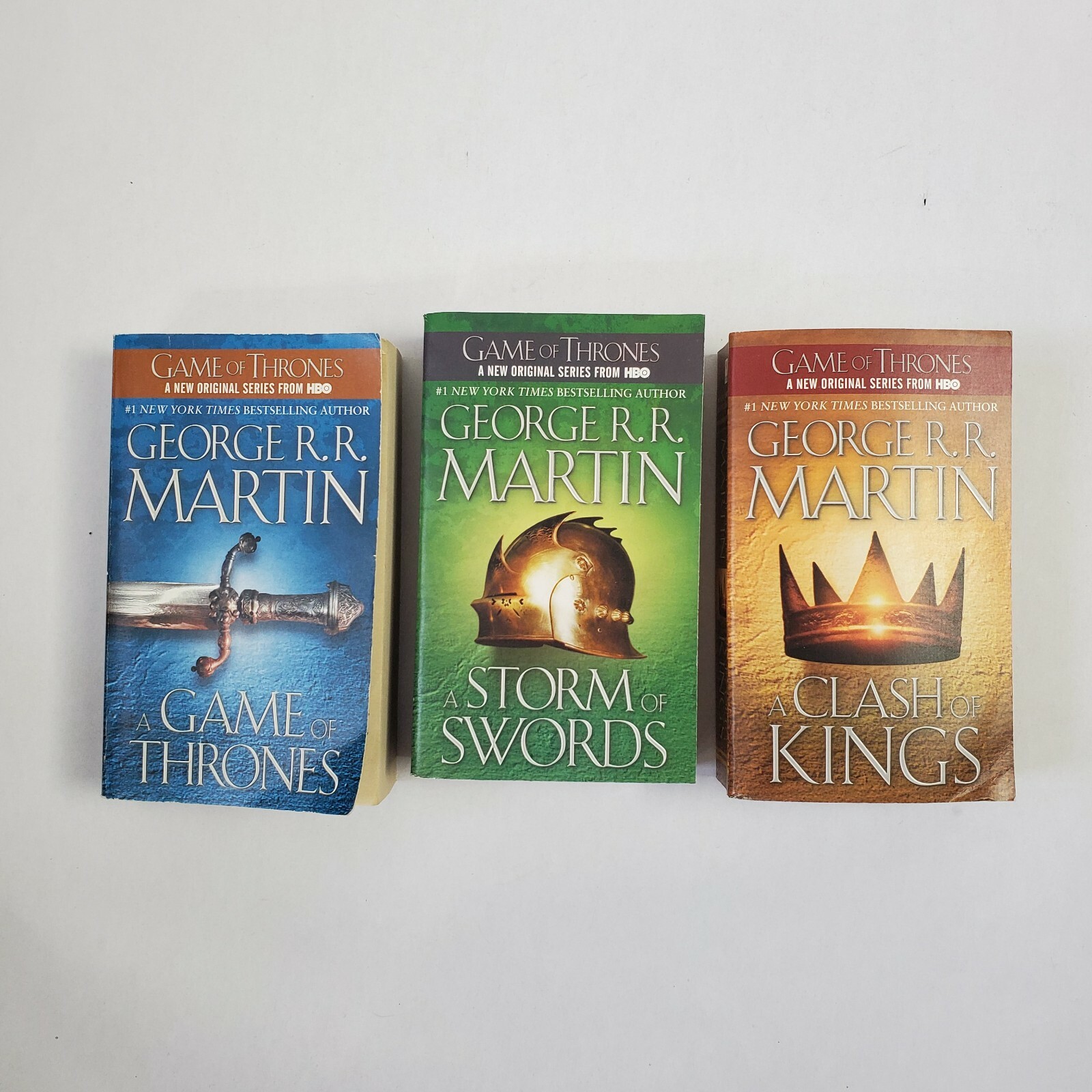 George RR Martin Books Set of 3 Game of Thrones Storm of Swords Clash of  Kings | eBay