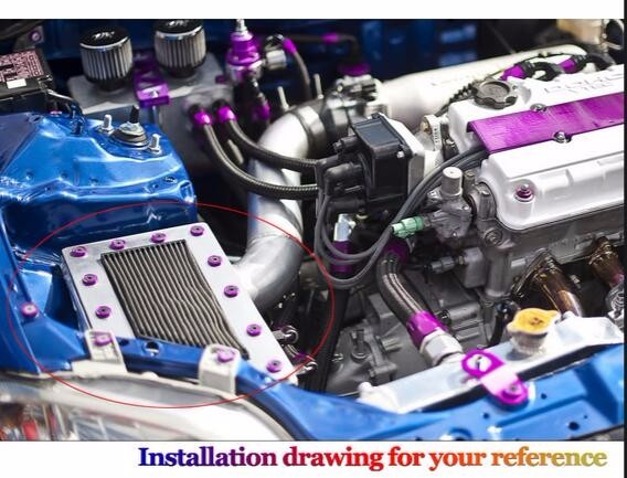 30 Pcs CNC Billet Aluinu Fender Washer Engine Bay Dress Up Kit (Green) : Aazon.in - Foto 7