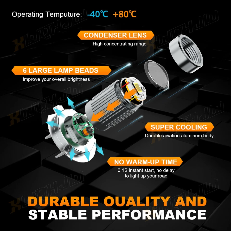 Juego de 2 bombillas LED para Kawasaki Ninja 650 R ER-6f EX-6 KRT 2009-2015 Foto 3 de 4