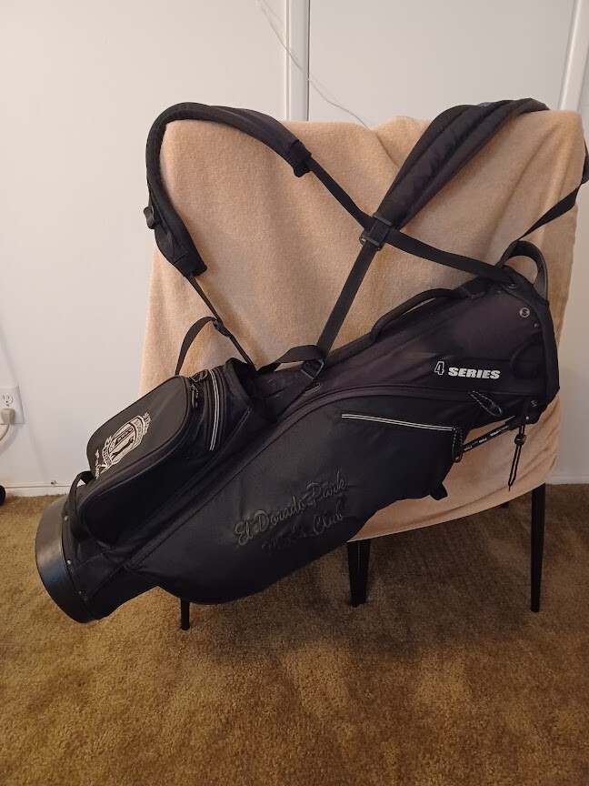 TZ GOLF - Ping 4 SERIES Black Stand Bag 6 Pockets 4 Way