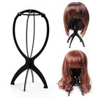 Black Wig Display Stand Mannequin Dummy Head Hat Cap Shop Holder Storage Folding