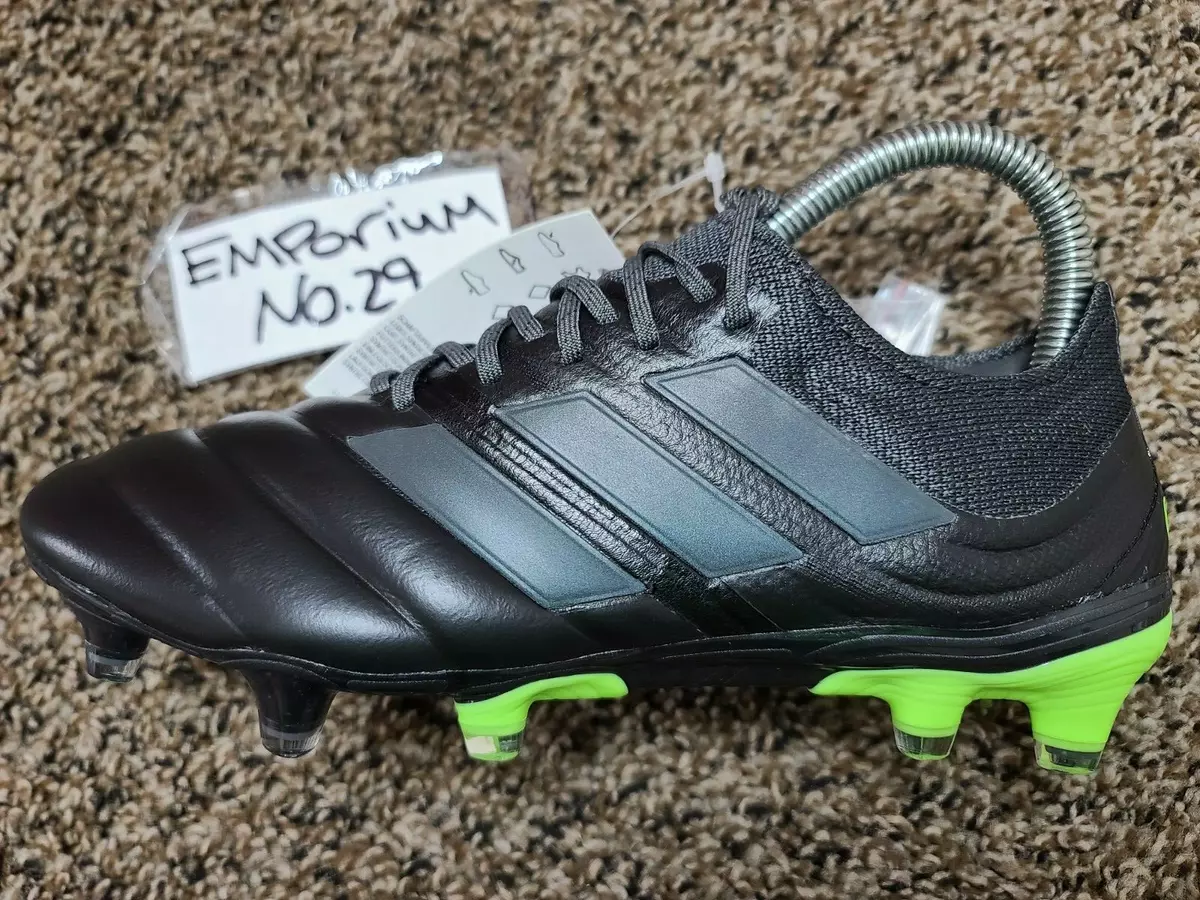 Adidas Copa 20.1 FG Leather Soccer Cleat Signal Green Core Black EH0883 Sz  4.5