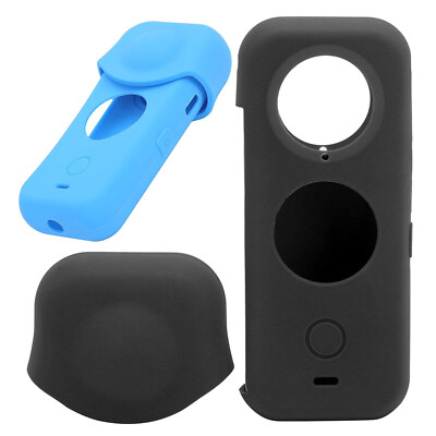 Silicone Shockproof Protective Case Cover with Lens Cover for Insta360 ONE X2