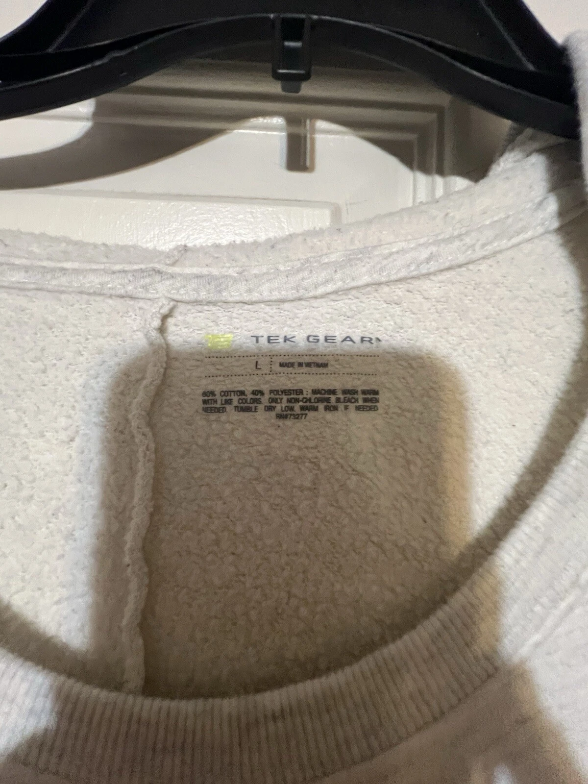 OFF WHITE Tek Gear Felpa con cappuccio pullover avorio da donna Taglia: L