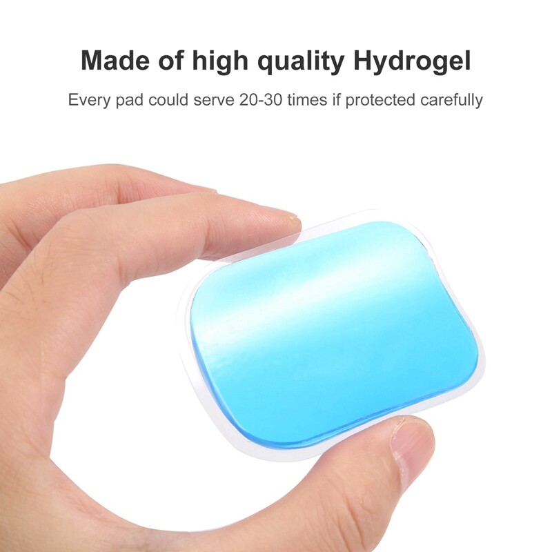 5X(100PCS EMS Gel Pad, Electrode Gel Replacement Pad, EMS Absorbent Gel