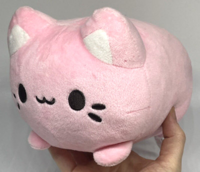Pink Kitty Cat Plush 7'' Meowchi Strawberry Tasty Peach Aurora
