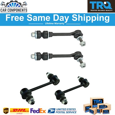TRQ New Front & Rear Sway Bar End Link Set For 2001-2007 Toyota Sequoia