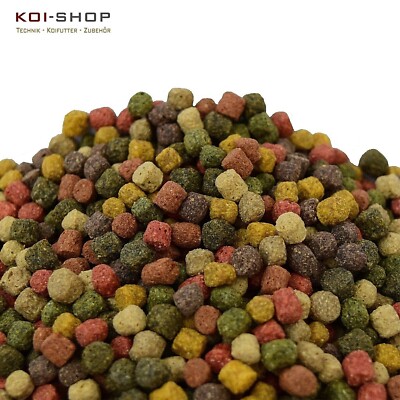 KOIFUTTER *8 Sorten Multi Color Mix* 5 kg Spirulina Astax Grower Pelletgröße 6mm