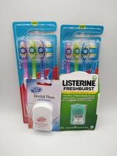 Lot of 2 Colgate Extra Clean Medium Bristle Toothbrushes 4 Packs  Xtras