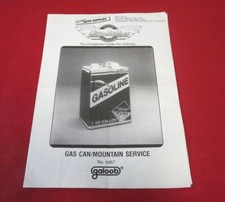 Micro Machines Playset GAS CAN Mountain Service no. 6467 Booklet Insert Galoob