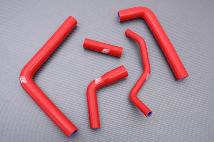 Kit Durites Radiateur en Silicone Rouge pour Yamaha YZF R6 RJ03 1999-2000