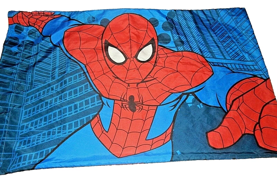 9A!¡GUAU! Juego de sábanas dobles de microfibra y funda de almohada Marvel Spider-Man Foto 3 de 4