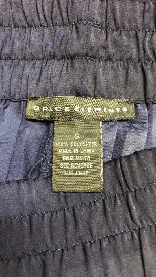 Culottes plisados Grace Elements, pequeños, azul oscuro 100 % poliéster Foto 4 de 4