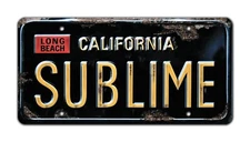 Sublime | Replica of 90s Sticker and Patch | Metal Stamped License Plate