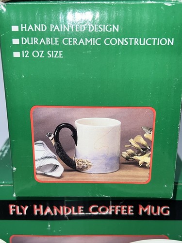 Unique Rivers Edge Outdoors Fly Fishing Coffee Mug Fly Hook Handle 8oz Set Of 2 - Picture 6 of 10