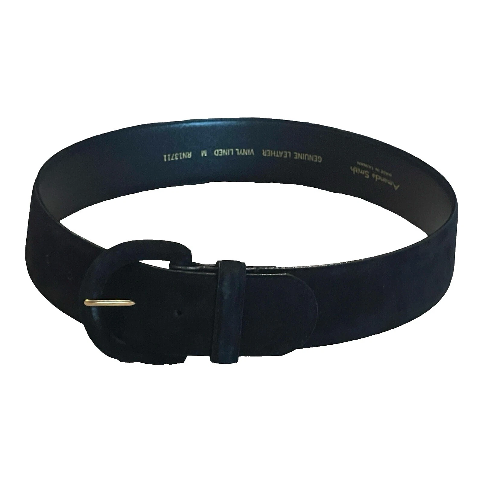 Cinturones de cinturón de vinilo liso para mujer