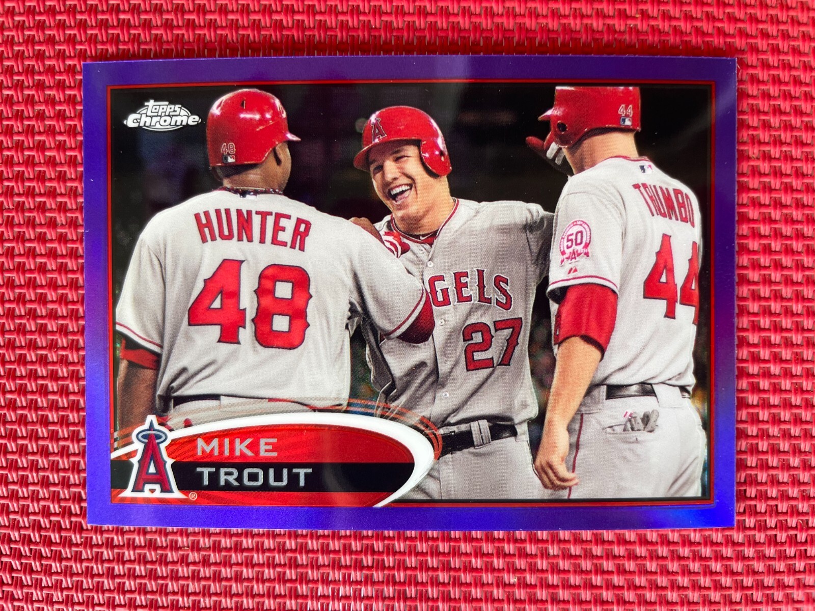 Mike Trout 2012 Topps Chrome Purple Refractor