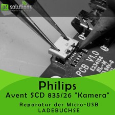 RIPARAZIONE Sostituzione Micro USB Femmina Ricarica Philips Avent SCD 835/26 FOTOCAMERA